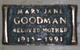 Mary Jane <I>Hullihen</I> Goodman