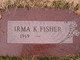  Irma Kathleen <I>Plunkett</I> Fisher-Rader
