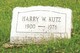  Harry Walter Kutz