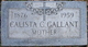  Calista Charity <I>Turner</I> Gallant