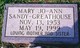  Mary Joann <I>Sandy</I> Greathouse