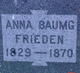  Anna <I>Baumgartner</I> Frieden