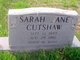  Sara Jane <I>Justus</I> Cutshaw