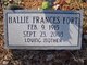  Hallie Frances Fort