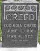  Lucinda <I>Pierce</I> Creed