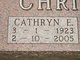  Cathryn Elizabeth “Katie” <I>Curry</I> Christensen