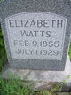  Elizabeth Nancy <I>More</I> Watts