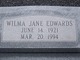  Wilma Jane <I>Duderstadt</I> Edwards