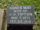  Agnes May <I>Dalbey</I> Tipton