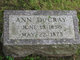  Ann <I>Watters</I> DuCray