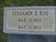  Benjamin E Ray