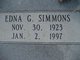  Edna Ruth <I>Gill</I> Simmons