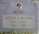  Arthur Ashton “Mr. Casey” Fulford