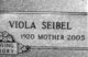  Viola <I>Merkel</I> Seibel