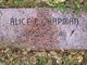  Alice Edith <I>Hawke</I> Chapman