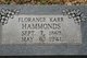  Florance Elizabeth <I>Karr</I> Hammonds
