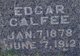  Edgar W. Calfee