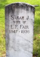  Sarah Jane <I>Martin</I> Fair