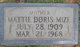  Martha Doris “Mattie” <I>Eakin</I> Mize