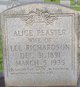  Alice <I>Peaster</I> Richardson
