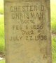  Chester D “Chet” Chrisman