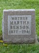  Martha <I>Winjum</I> Benson