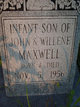  Infant son Maxwell
