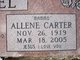  Virginia Allene <I>Carter</I> Pagel