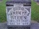  Harriet Ellen <I>Brockner</I> Steen