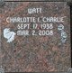 Charlotte I “Charlie” Watt Photo