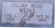  Lillian Irene <I>Walker</I> Weins