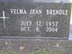  Velma Jean <I>McCauley</I> Brendle
