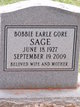  Bobbie Earl <I>Gore</I> Sage
