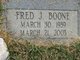  Fred J Boone