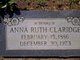  Anna Ruth <I>Weaver</I> Claridge