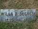 Willa Belle “Wills” <I>Devine</I> Beckum