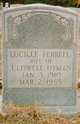  Lucille Ferrell <I>Ferrell</I> Hyman