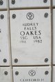 SSGT Audrey Falls Oakes