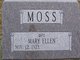  Mary Ellen <I>McFarland</I> Moss