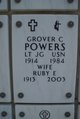 LTJG Grover Cleveland “Cotton” Powers