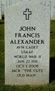  John F. Alexander