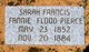  Sarah Francis “Fannie” <I>Flood</I> Pierce