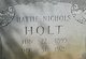  Hattie <I>Nichols</I> Holt