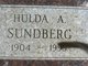  Hulda A. Sundberg