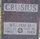  William M Crusius