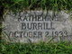  Katherine “Kate” <I>Knecht</I> Burrill