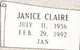  Janice Claire “Jan” <I>Clausen</I> Simmons