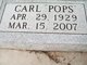  Carl “Pop” Dean