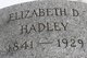  Elizabeth <I>Denton</I> Hadley