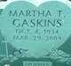  Martha “Dora” <I>Thomas</I> Gaskins